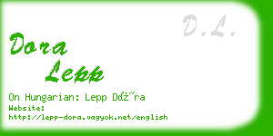 dora lepp business card